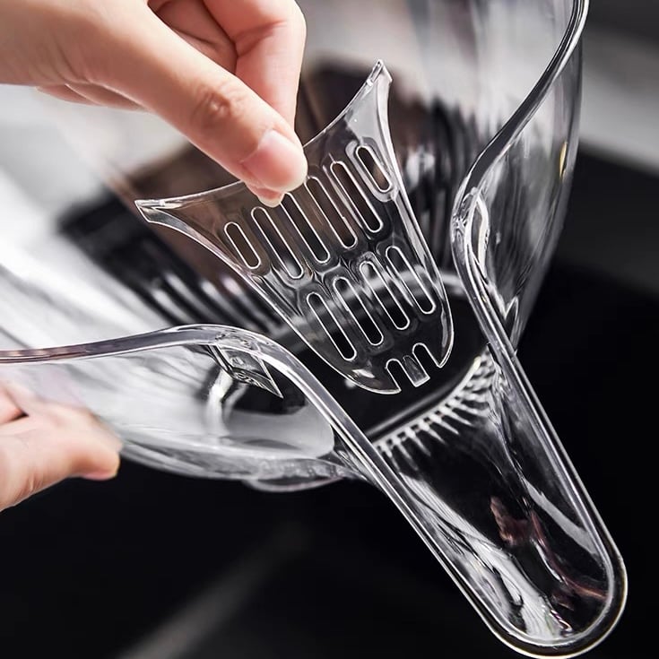 Heat Guard Kitchen Drain Basket – Multipurpose Colander, Salad Bowl & Vegetable Rinse Basket