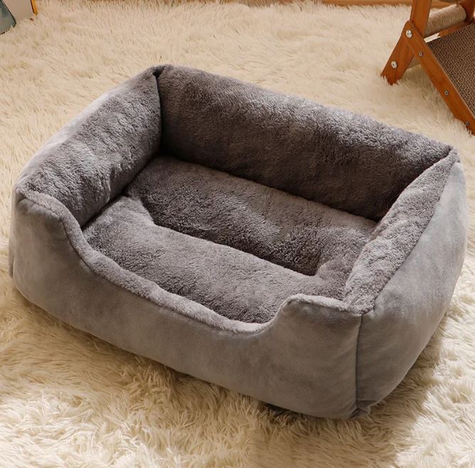 Warm & Cozy Plush Cat Bed – Thermal Insulated, Non-Slip, Machine Washable Pet Bed