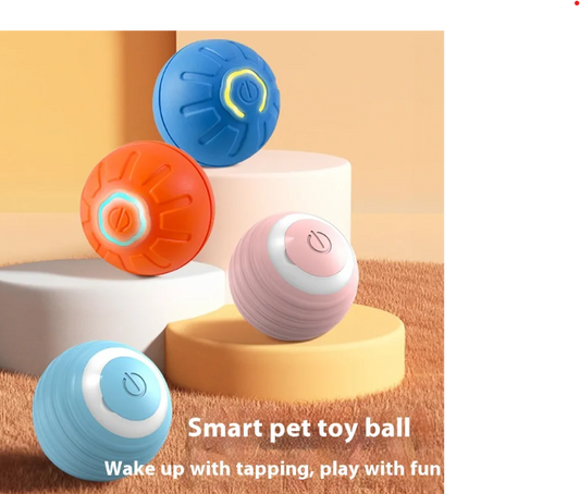 Interactive Smart Dog Toy Ball – USB Automatic Bouncing & Rolling Ball for Dogs & Cats