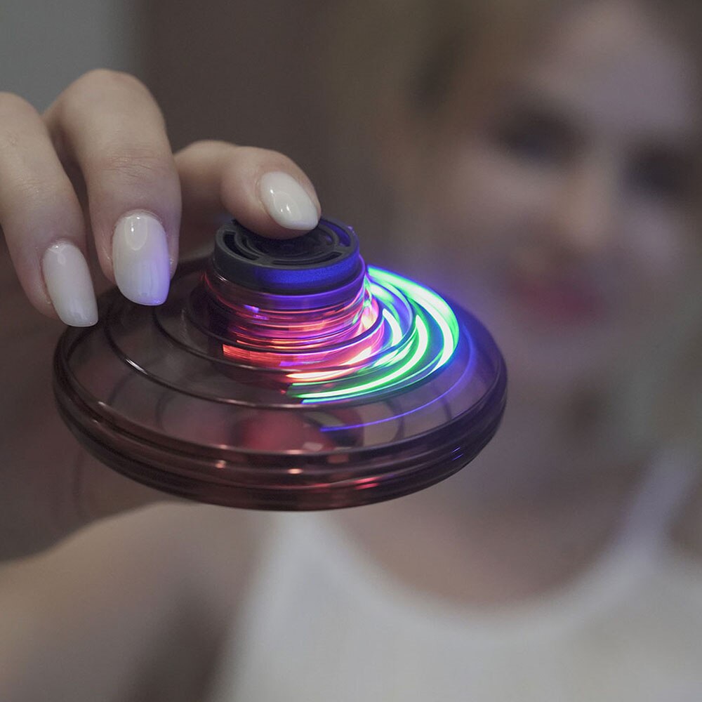Flynova Mini UFO Spinner – LED Flying Drone Toy for Kids & Adults, Indoor & Outdoor Fun