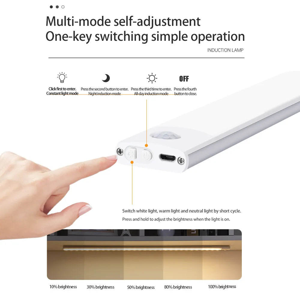 Wireless Motion Sensor LED Light – Auto-Activated, Energy-Efficient Indoor & Outdoor Night Light