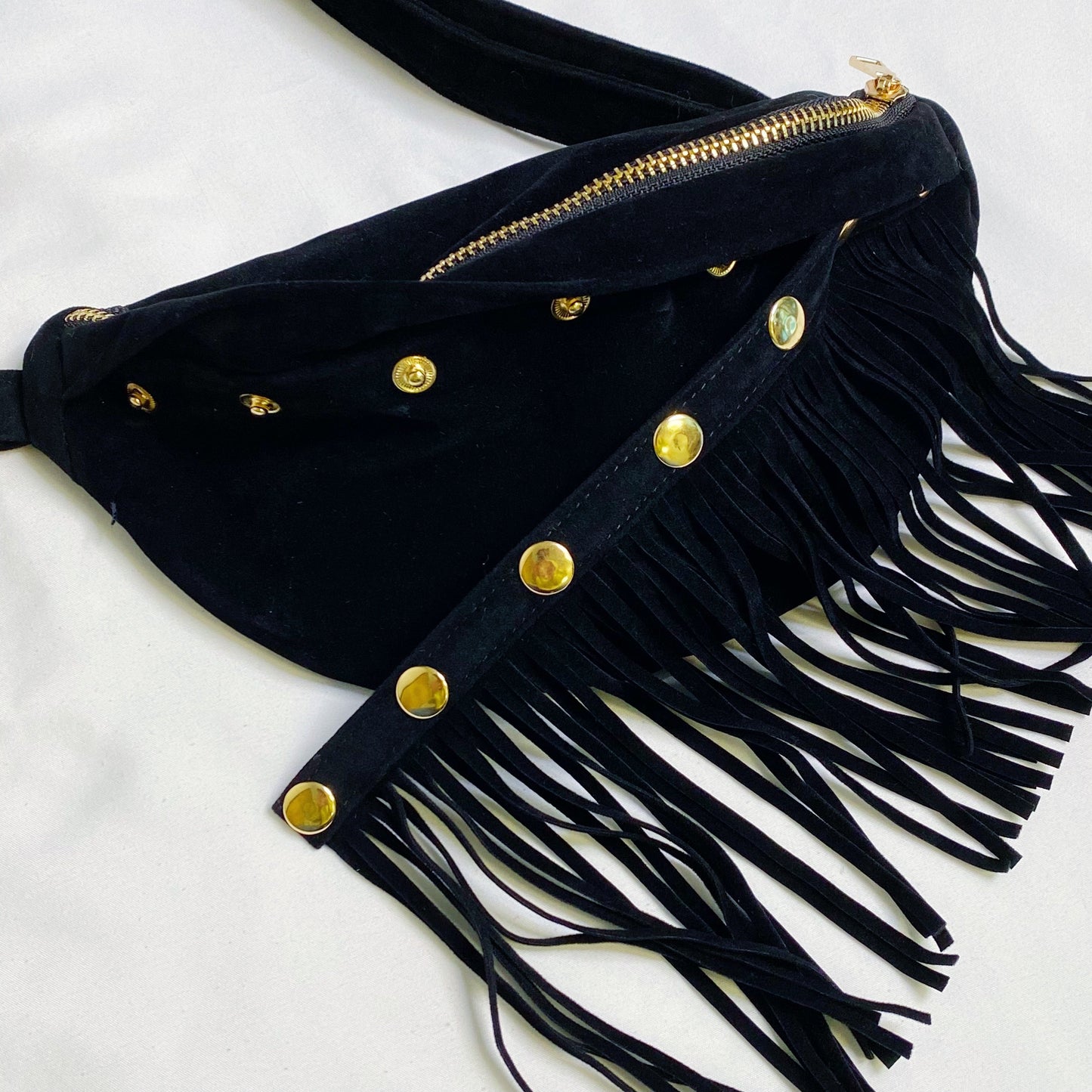 Convertible Fringe Sling Bag – Detachable Fringe Crossbody Purse with Adjustable Strap