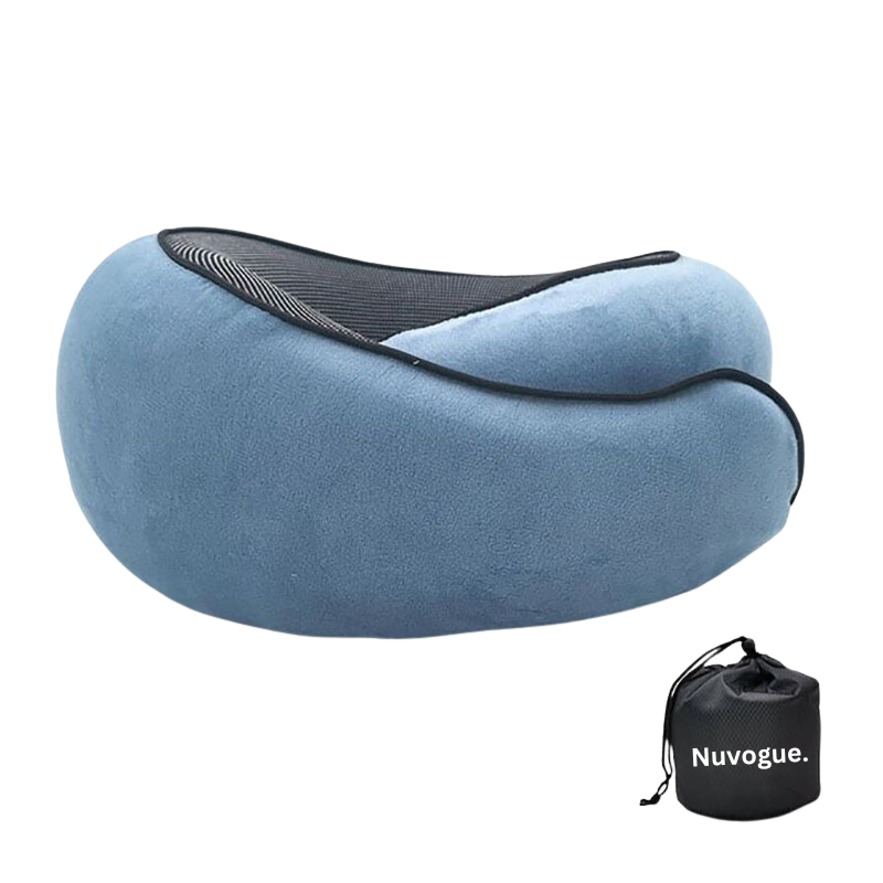 SkySoothe Travel Neck Pillow – Ergonomic Support, Adjustable Strap, Plush Comfort for Flights & Home