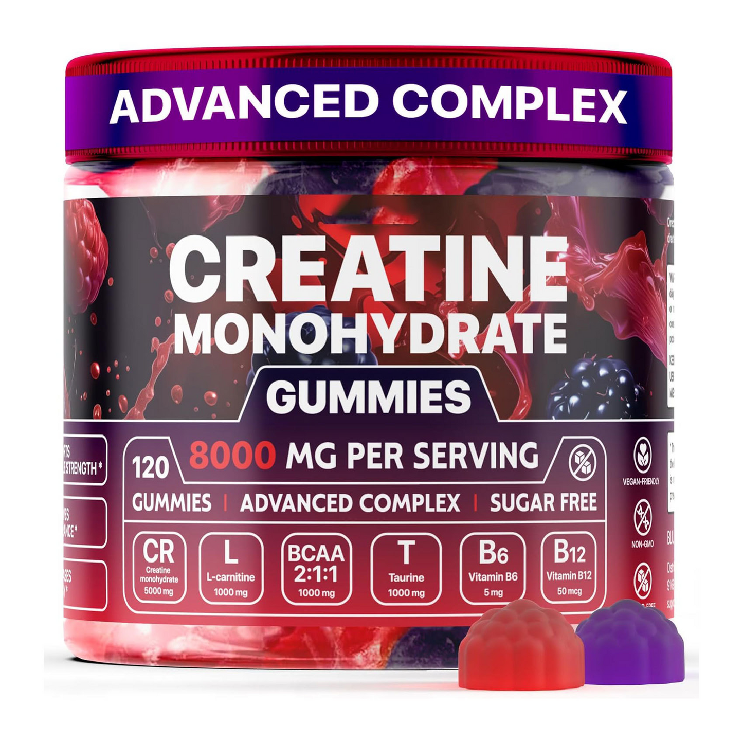 Muscle Boost Creatine Gummies – Energy, Endurance & Muscle Recovery Supplement for Athletes