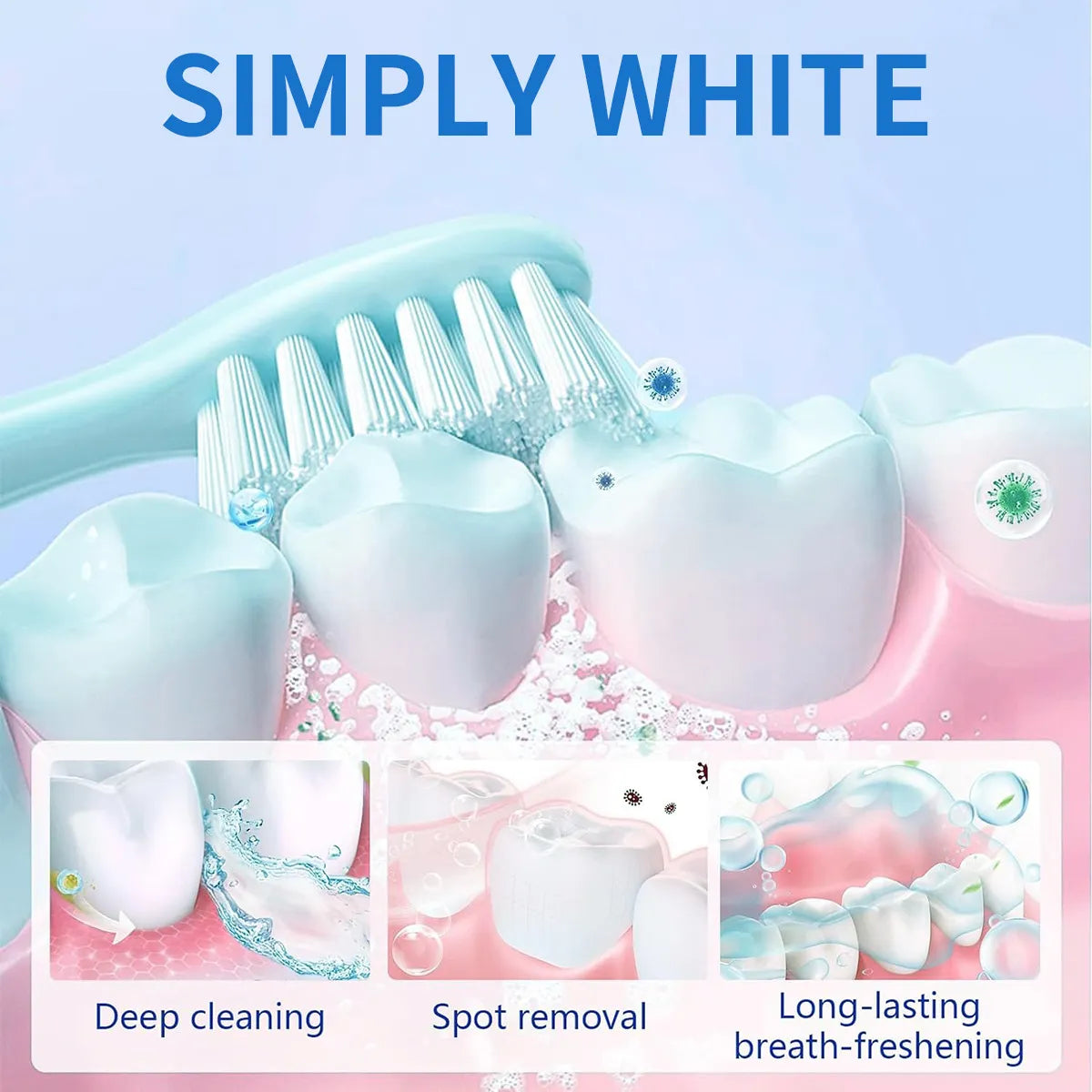 YOUBUY Teeth Whitening Powder – Enamel-Safe Stain Remover for Coffee, Tea & Wine Stains