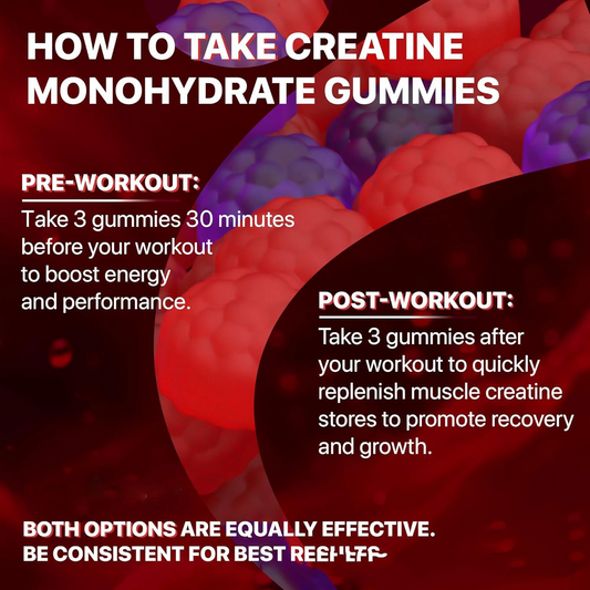 Muscle Boost Creatine Gummies – Energy, Endurance & Muscle Recovery Supplement for Athletes