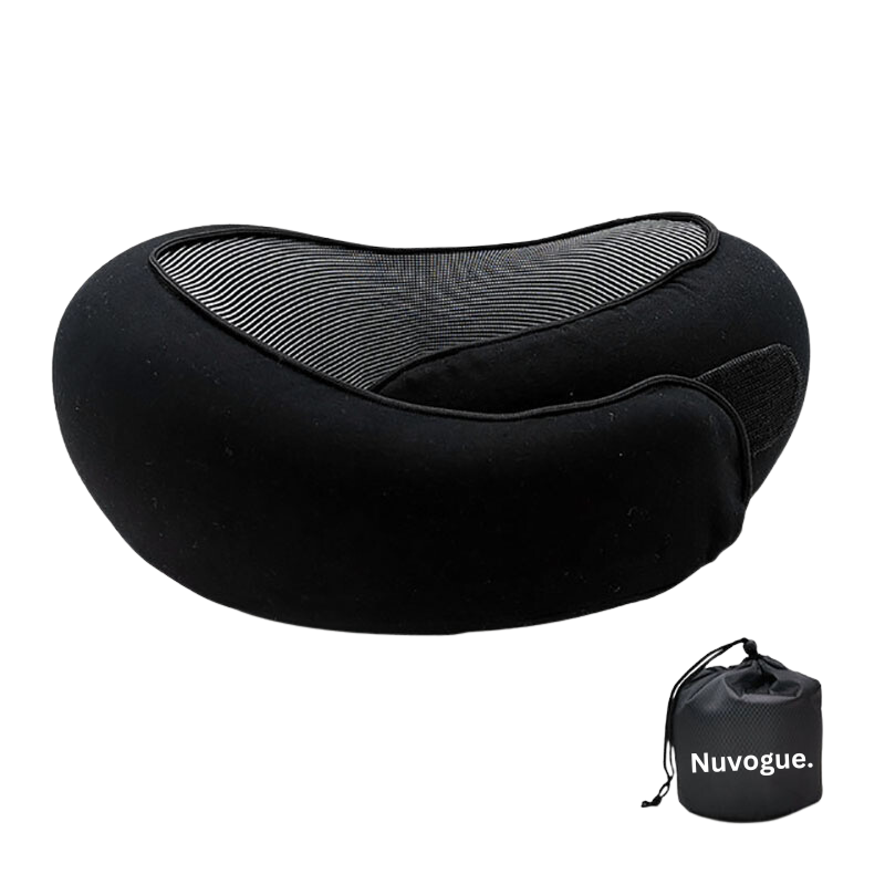 SkySoothe Travel Neck Pillow – Ergonomic Support, Adjustable Strap, Plush Comfort for Flights & Home