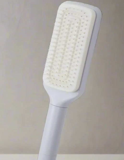 4-in-1 Self-Cleaning Hair Brush – Anti-Static, Scalable, Rotating Detangling Brush with Scalp Massage