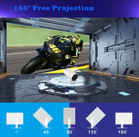 Vision Pro HY300 4K Portable Projector – Ultra HD LCD for Movies, Gaming & Presentations