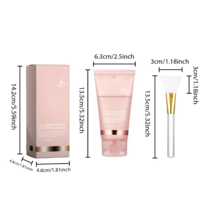 Hydrating Collagen Peel-Off Face Mask – Anti-Aging, Firming & Moisturizing Skin Treatment